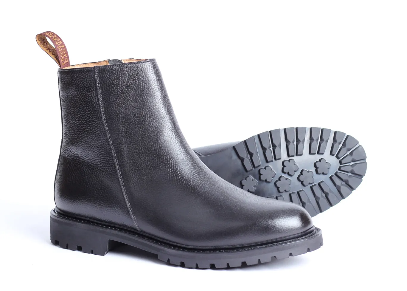 2131B - Black Grain - Fur Lining/Semelle Gomme