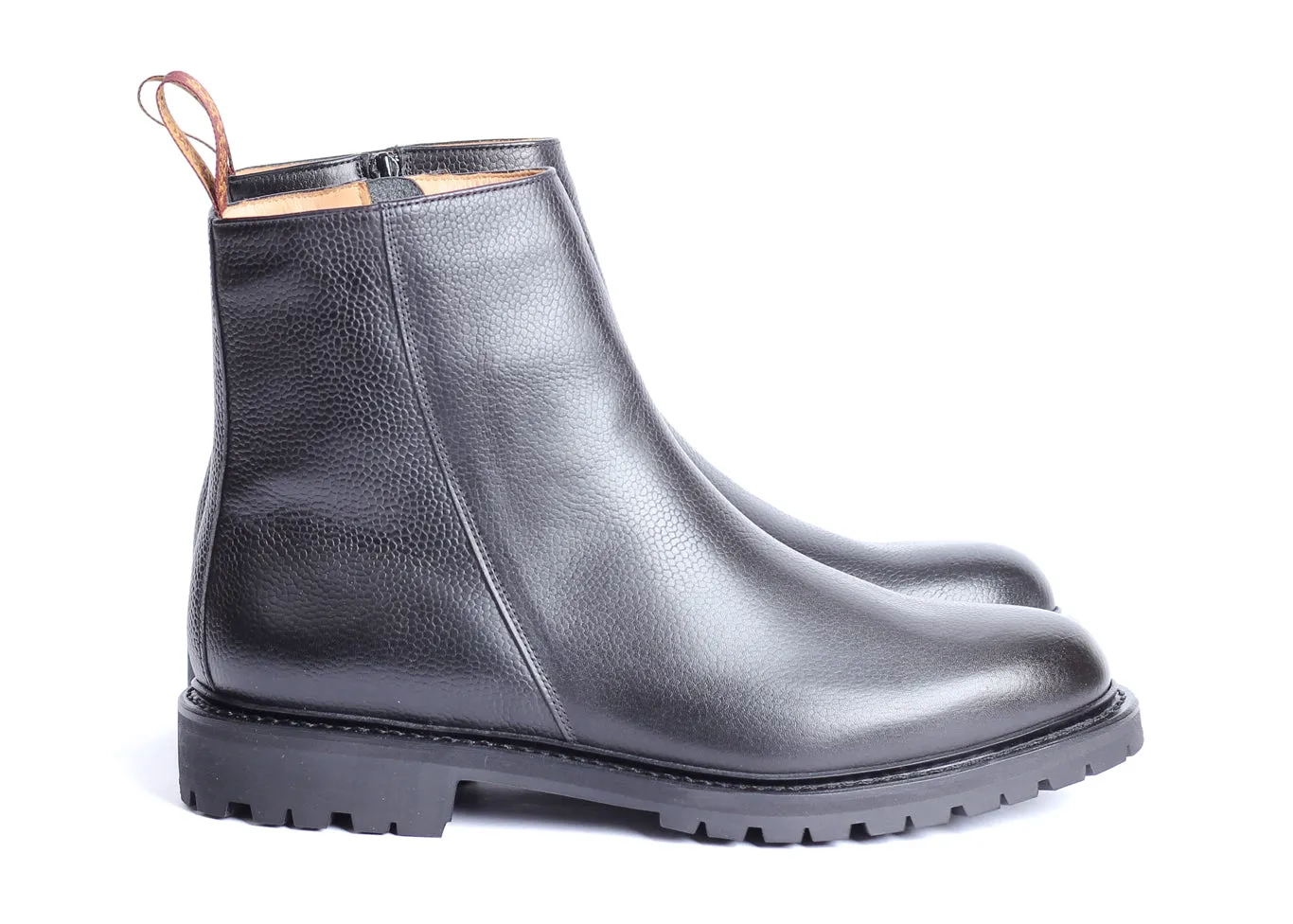 2131B - Black Grain - Fur Lining/Semelle Gomme
