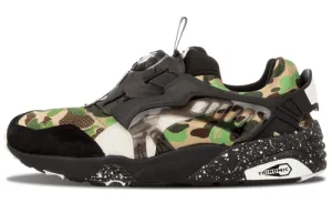 A BATHING APE x Puma Disc Blaze Bape Camo Green