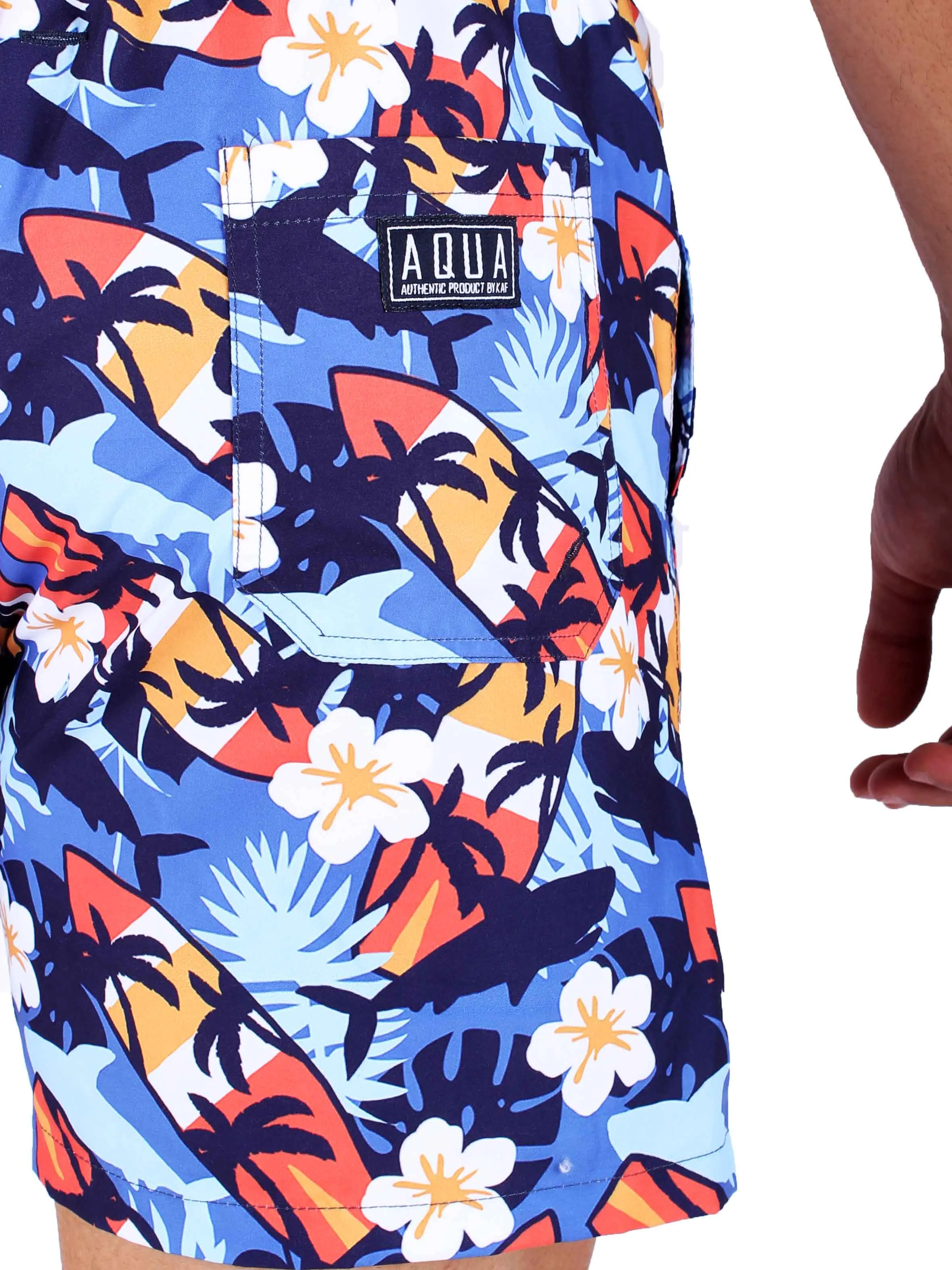 AQUA Swim Shorts Hawai Design - Multi Color