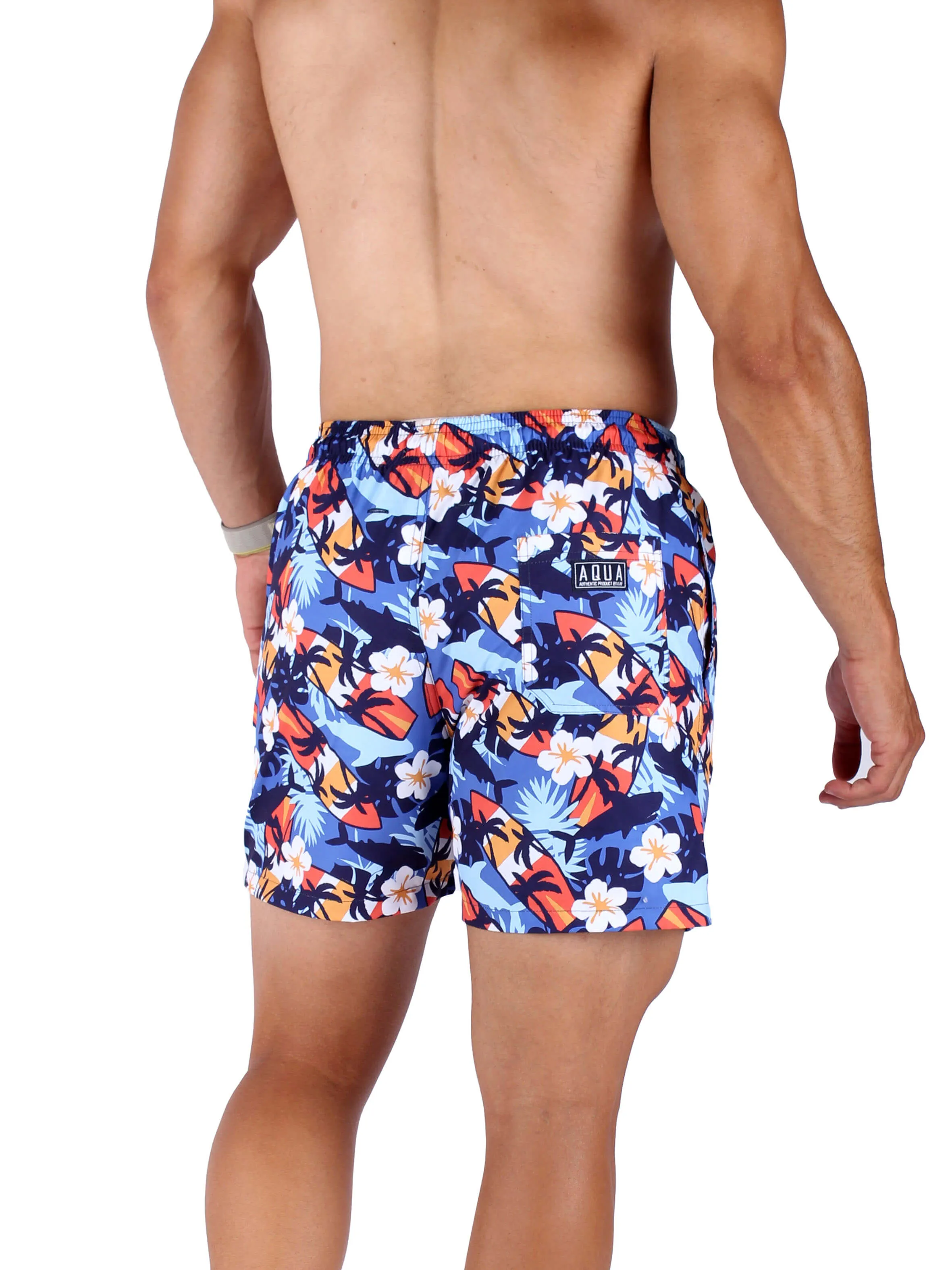 AQUA Swim Shorts Hawai Design - Multi Color