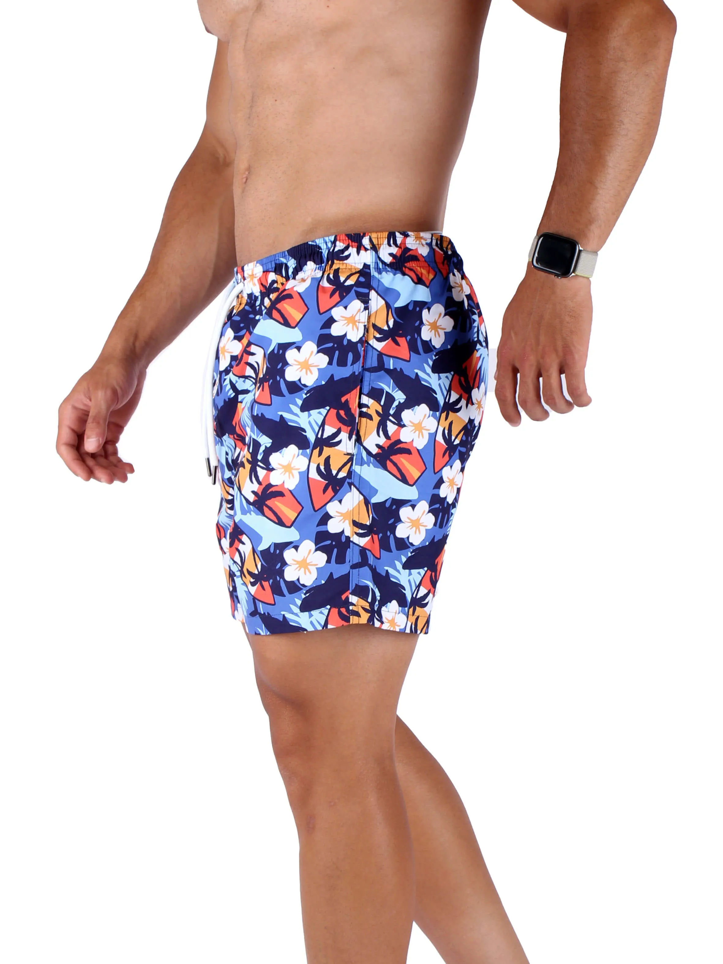 AQUA Swim Shorts Hawai Design - Multi Color