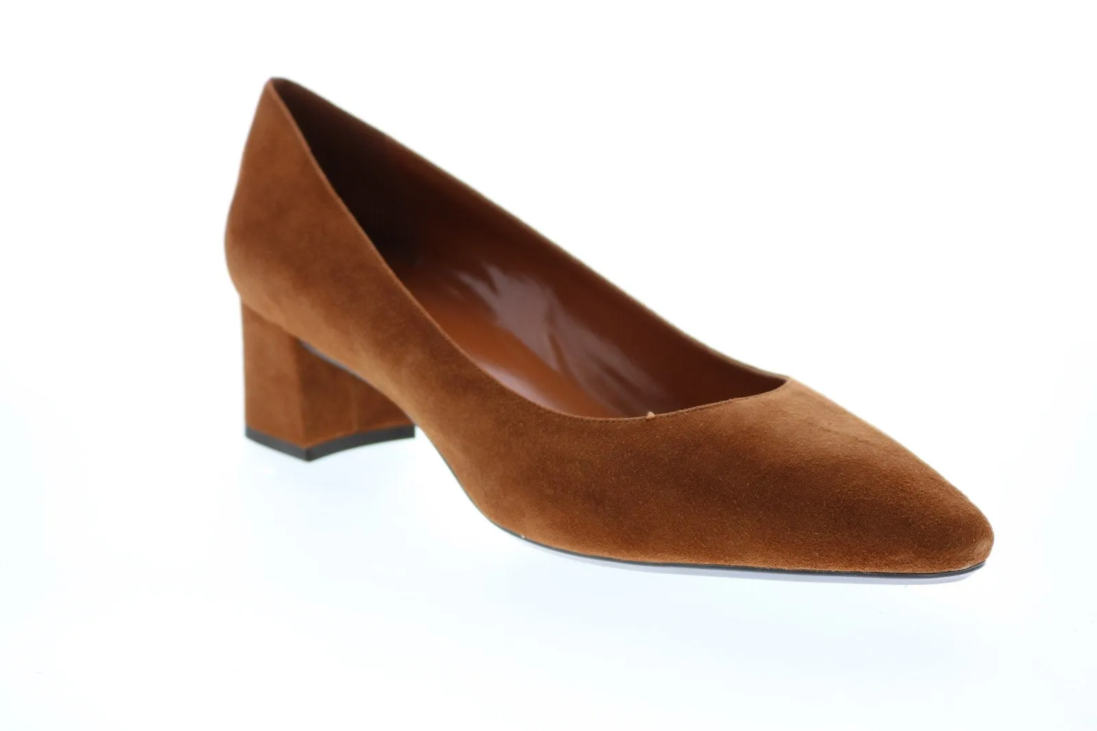 Aquatalia Pasha Dress Sde Aq 24 7 34L1955-CAR Womens Brown Suede Heels Pumps Shoes