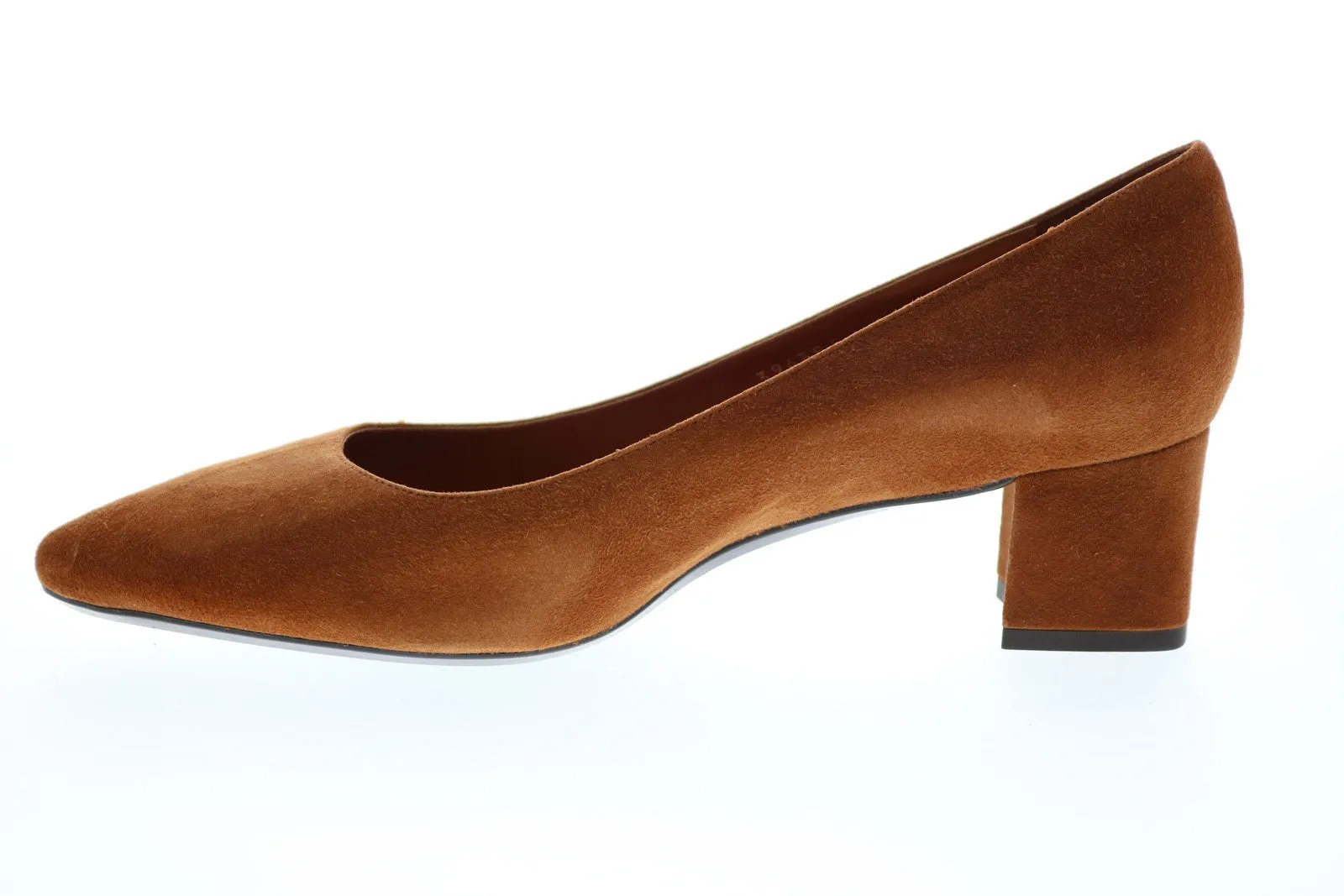 Aquatalia Pasha Dress Sde Aq 24 7 34L1955-CAR Womens Brown Suede Heels Pumps Shoes