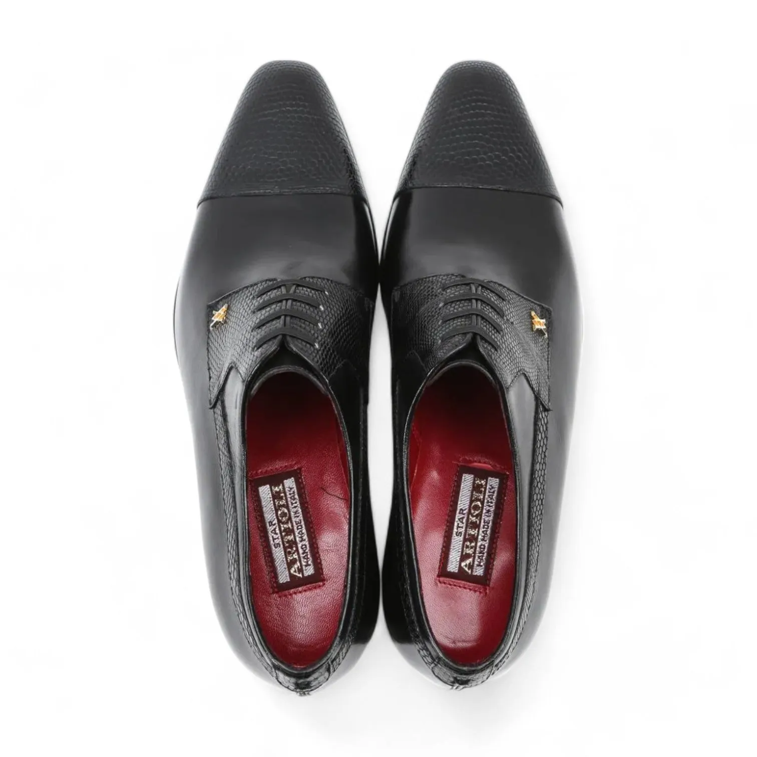 Artioli Edoardo Men's Shoes Exotic Lizard / Buffalo Derby Oxfords (ART1041)