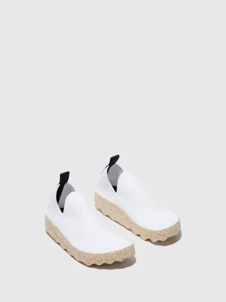 AsPortuguesas Womens Care L Elasticated Sneakers White