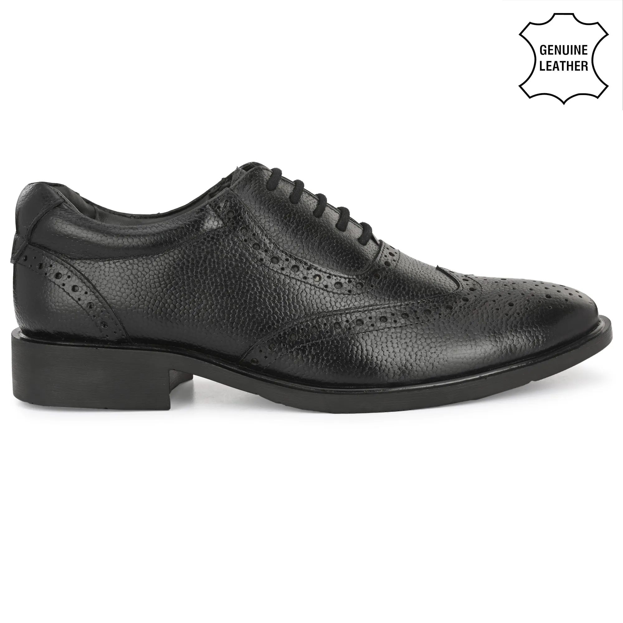 Bold Brogue Full Grain Leather Derby Lace Ups