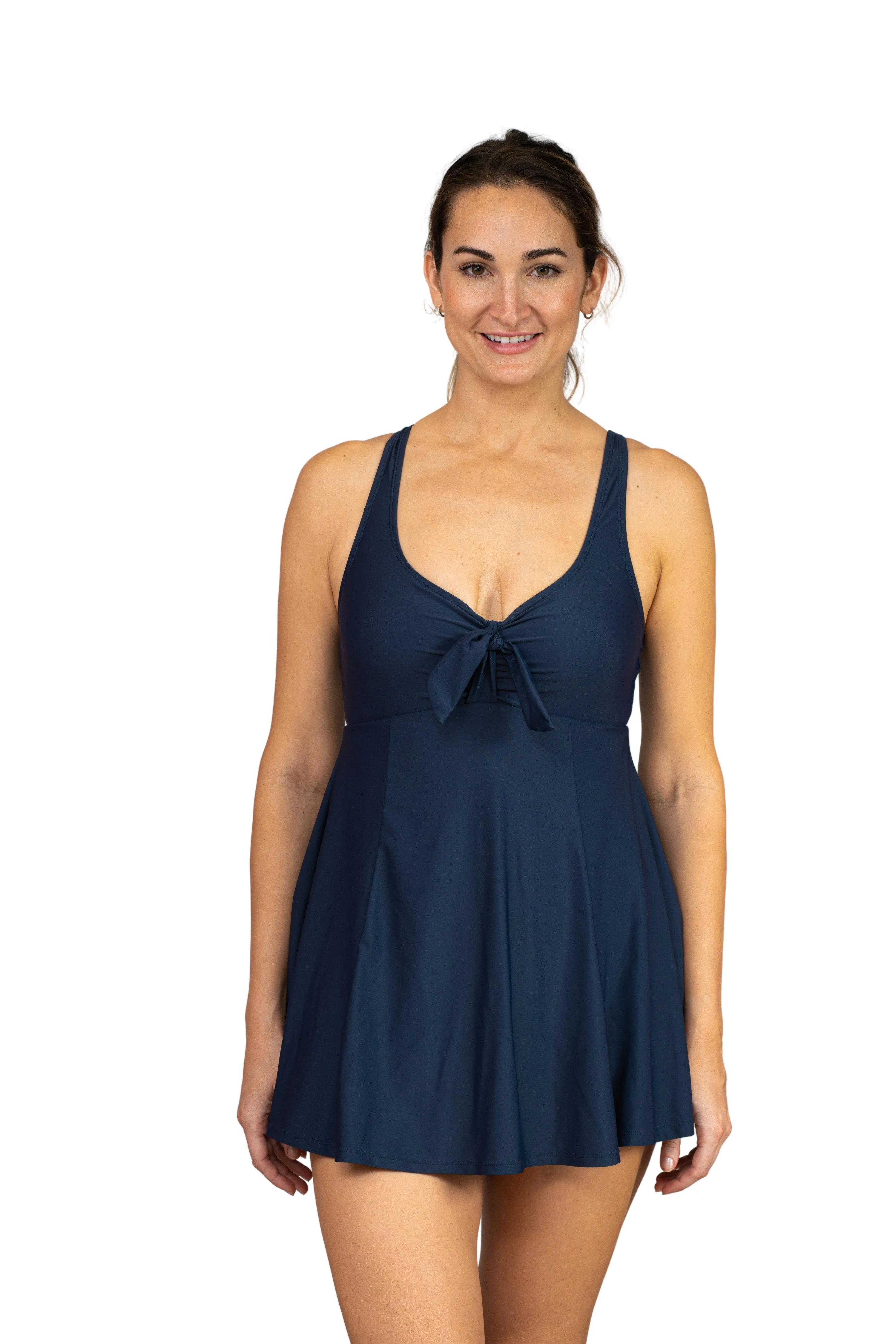 Bow Front Swim Dress