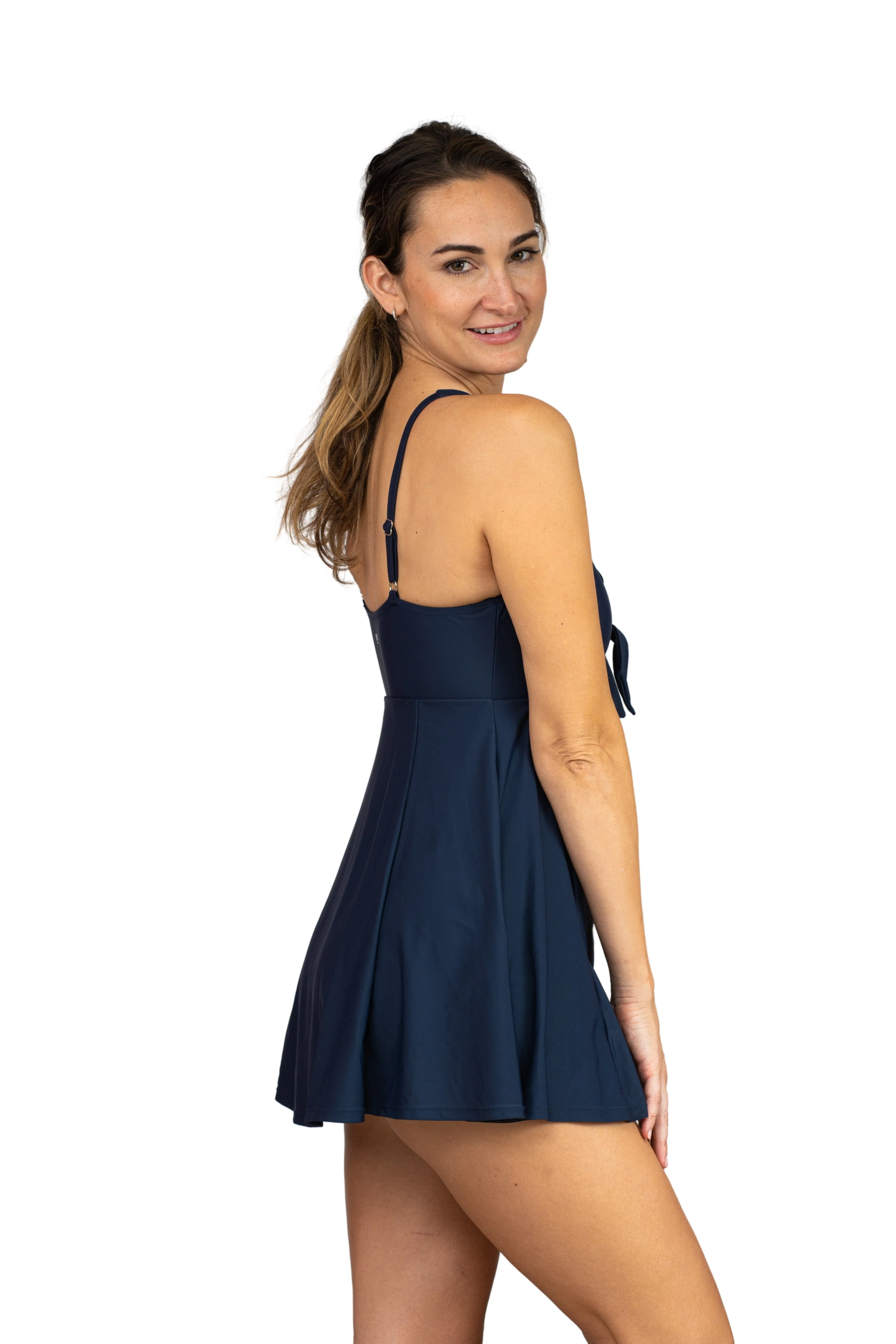 Bow Front Swim Dress