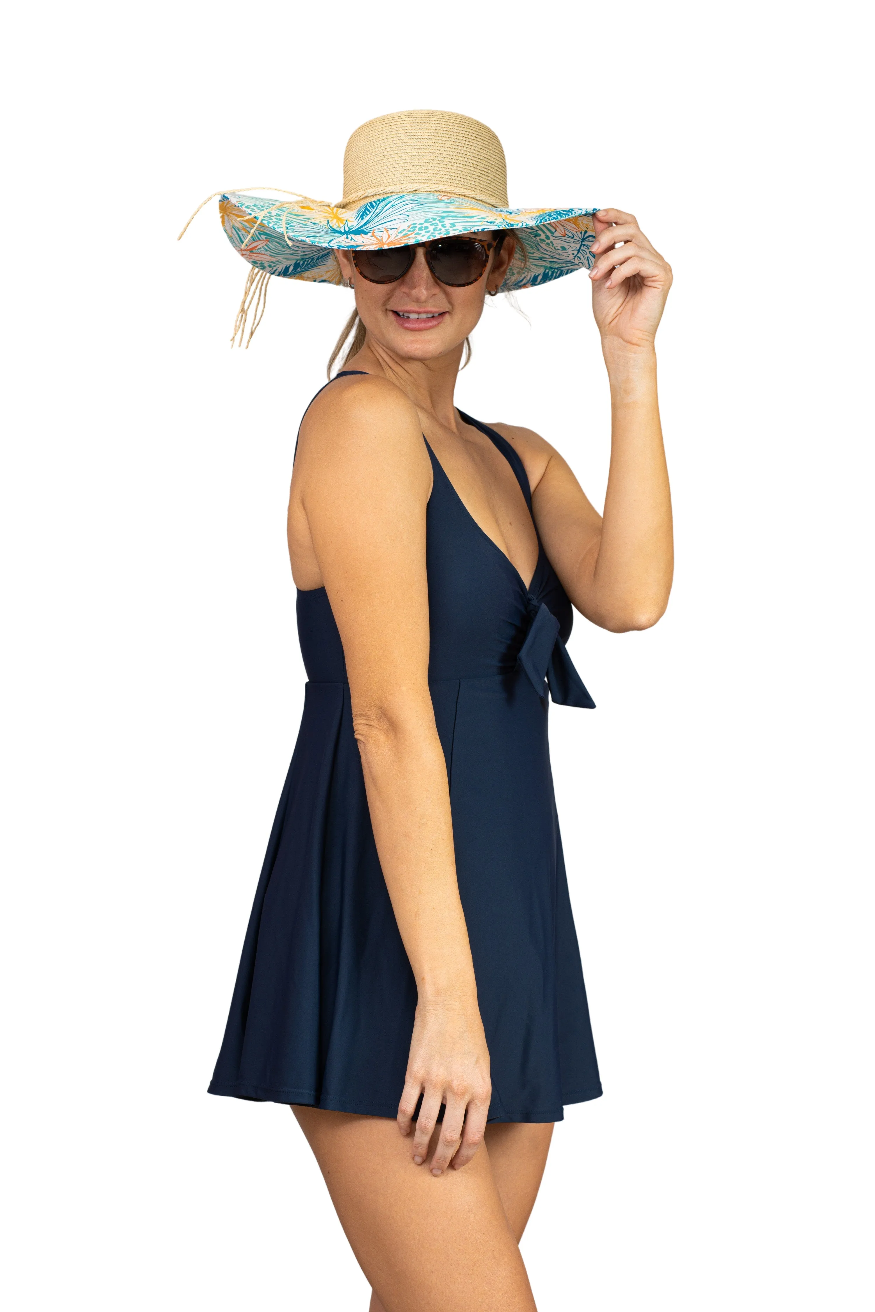 Bow Front Swim Dress