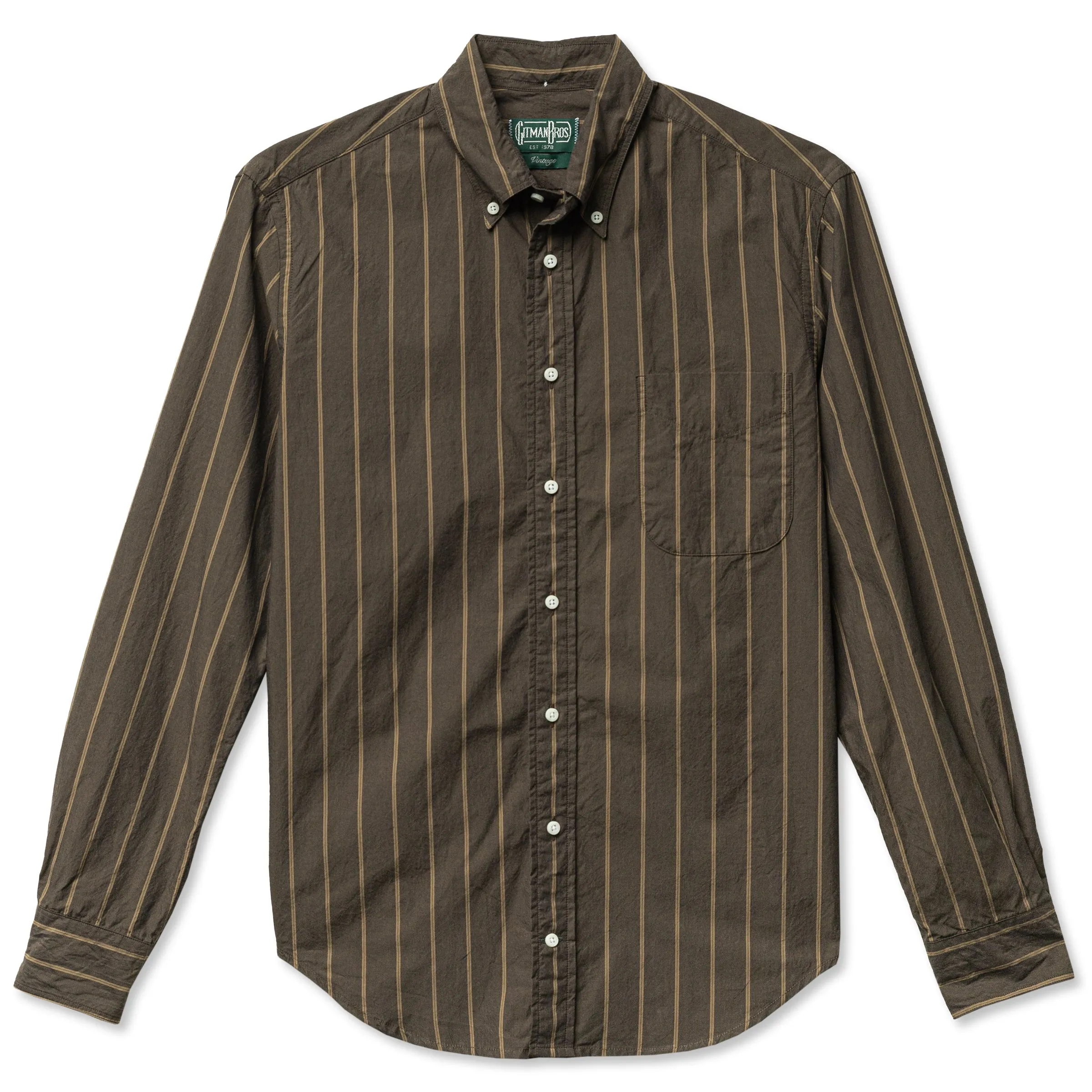 Brown Japanese Washer Stripe