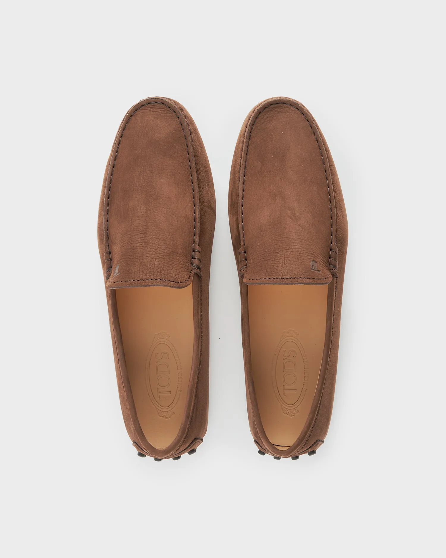 Brown Nubuck Gommino Driving Shoes