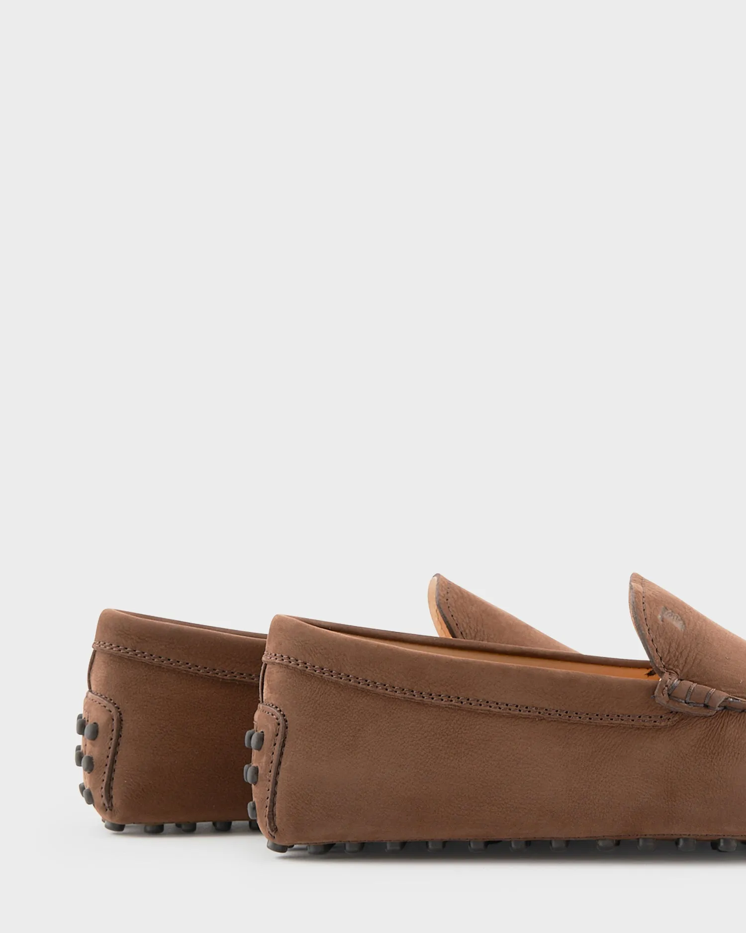 Brown Nubuck Gommino Driving Shoes