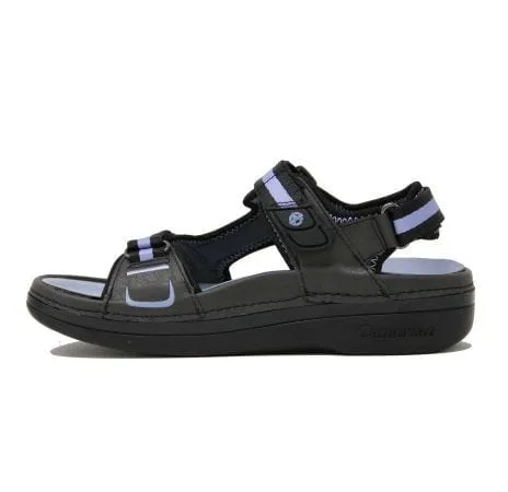 Cambrian Women's Marina 4 Walking Sandals- Black/ Lilac