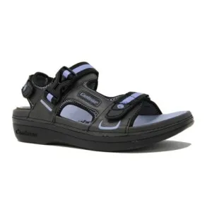 Cambrian Women's Marina 4 Walking Sandals- Black/ Lilac