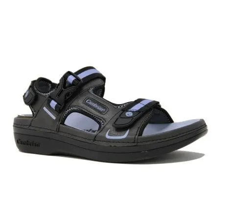 Cambrian Women's Marina 4 Walking Sandals- Black/ Lilac