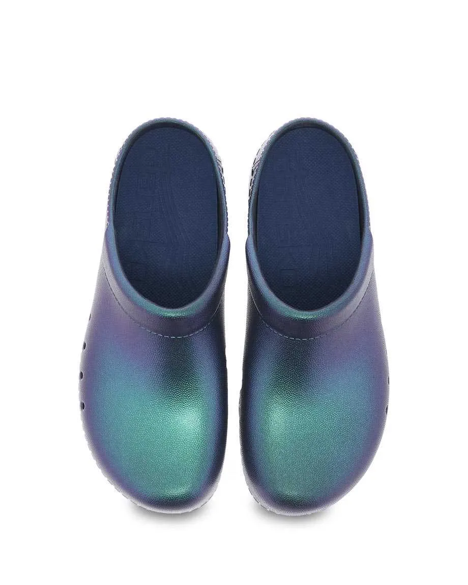 Dansko Women's Kane Molded Clogs- Black Iridescent