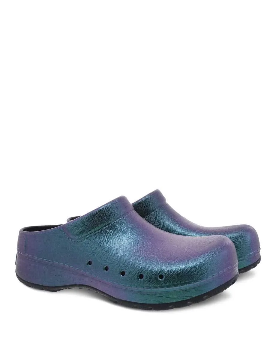 Dansko Women's Kane Molded Clogs- Black Iridescent