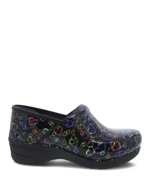 Dansko Women's XP 2.0 Clogs- Floating Hearts Patent