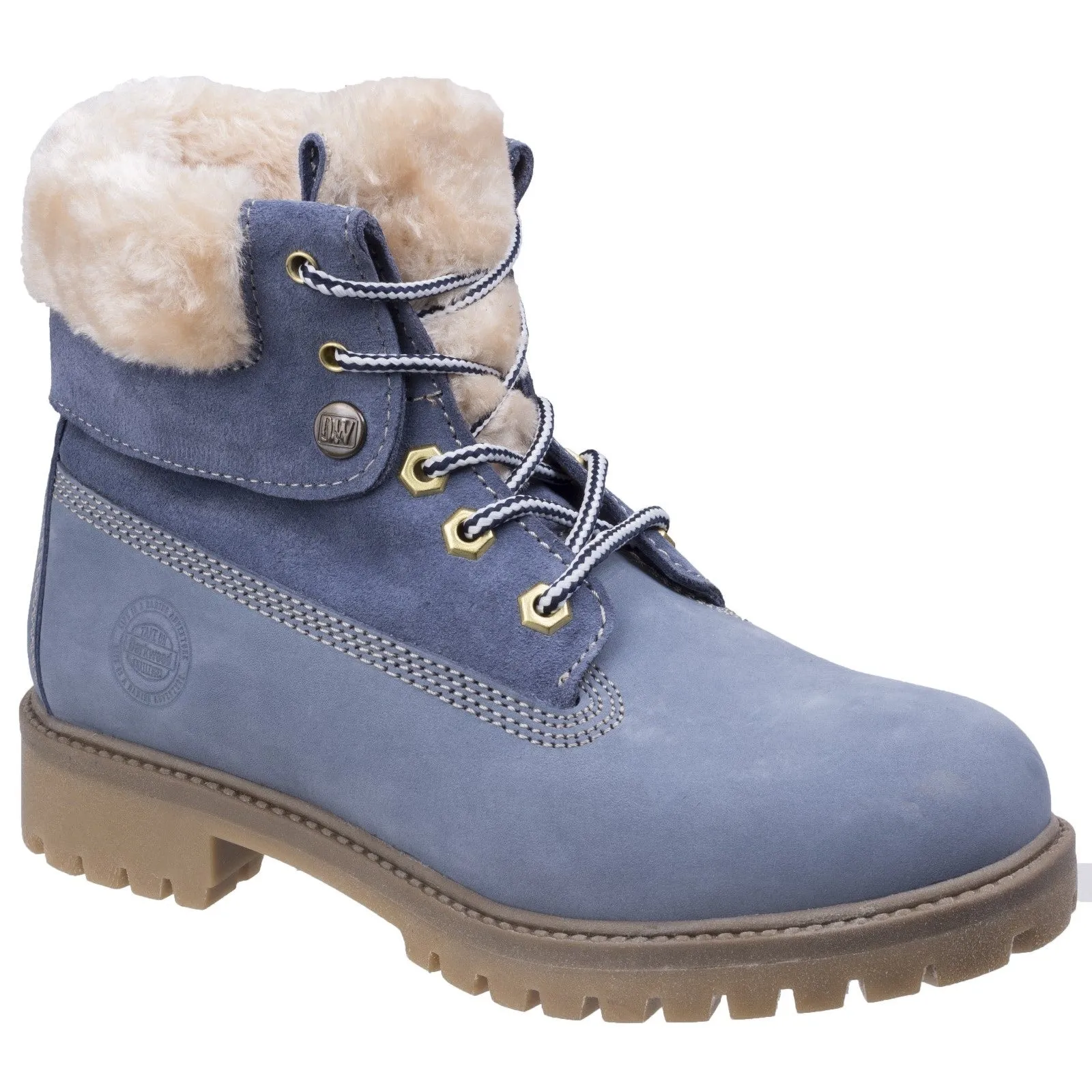 Darkwood Walnut Casual Walking Boots Womens