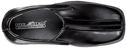 Deer Stags boys Wings Slip-on Loafer, Black, 10 M US Big Kid
