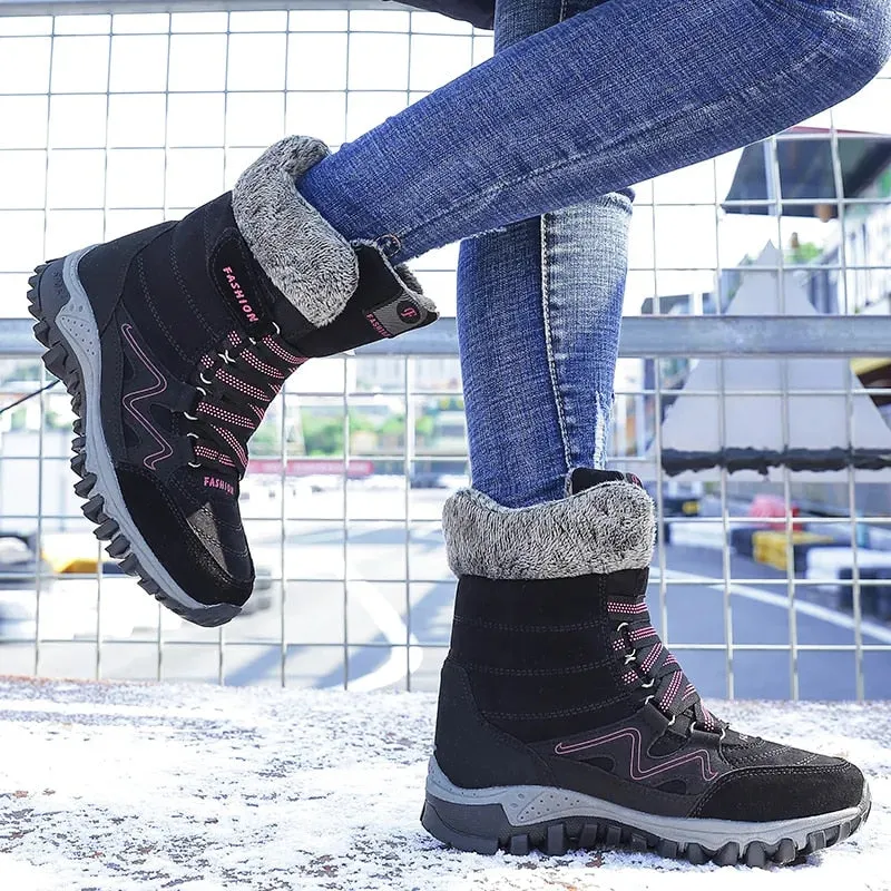 Dyavor Orthopedic Women Boots Arch Support Warm NonSlip High Top Boots