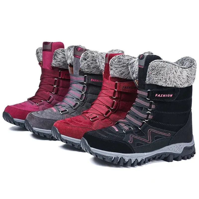 Dyavor Orthopedic Women Boots Arch Support Warm NonSlip High Top Boots