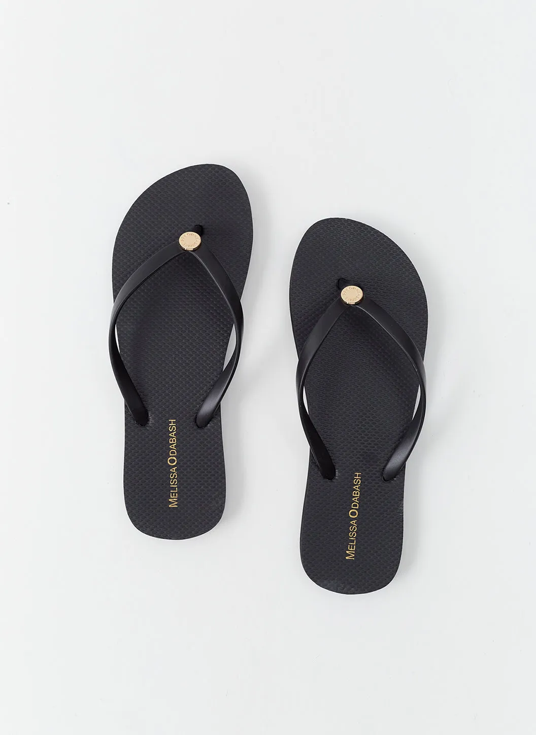 Exclusive Rubber Black Flip Flops