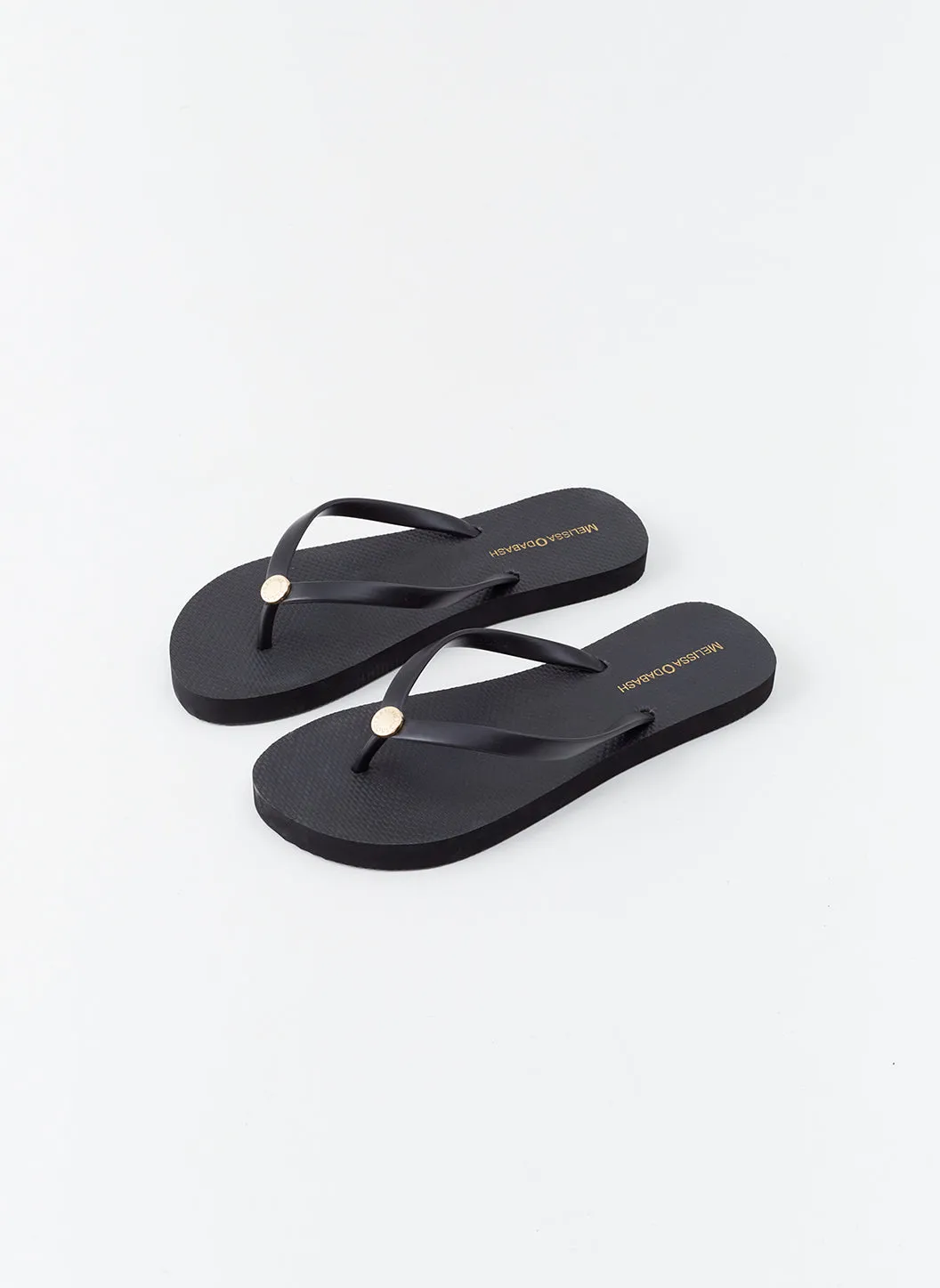 Exclusive Rubber Black Flip Flops