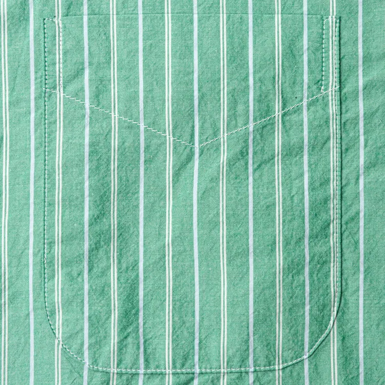 Green Japanese Washer Stripe