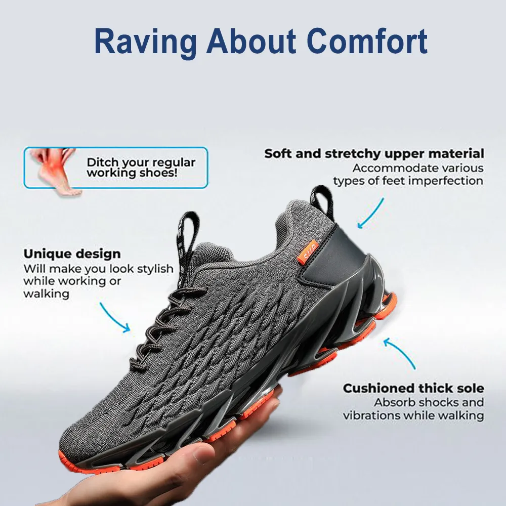 Groovywish Men Orthopedic Shoes Athletic Sneakers