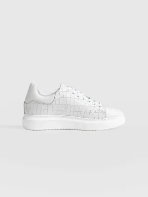 Hampstead Sneaker - White Croc