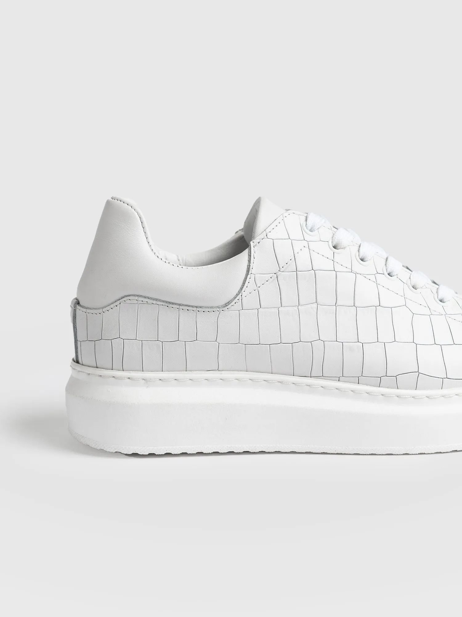 Hampstead Sneaker - White Croc