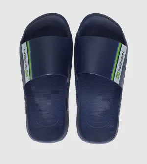 HAVAIANAS SLIDE BRASIL - 4147319 -NAVY BLUE
