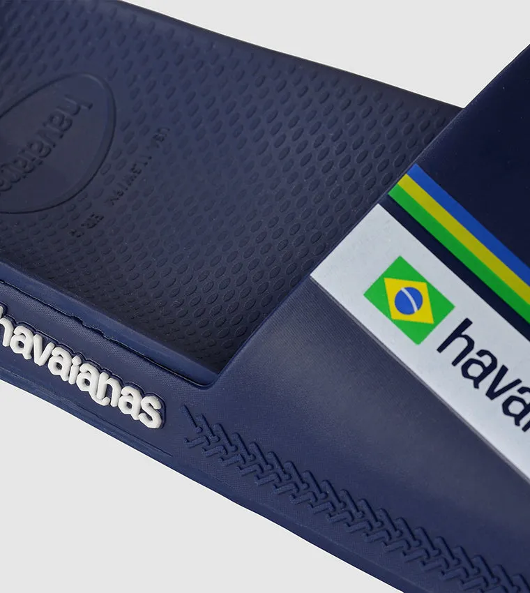 HAVAIANAS SLIDE BRASIL - 4147319 -NAVY BLUE