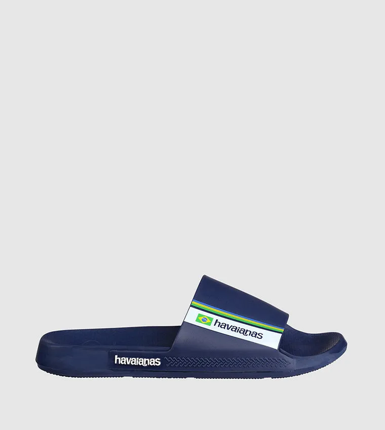 HAVAIANAS SLIDE BRASIL - 4147319 -NAVY BLUE