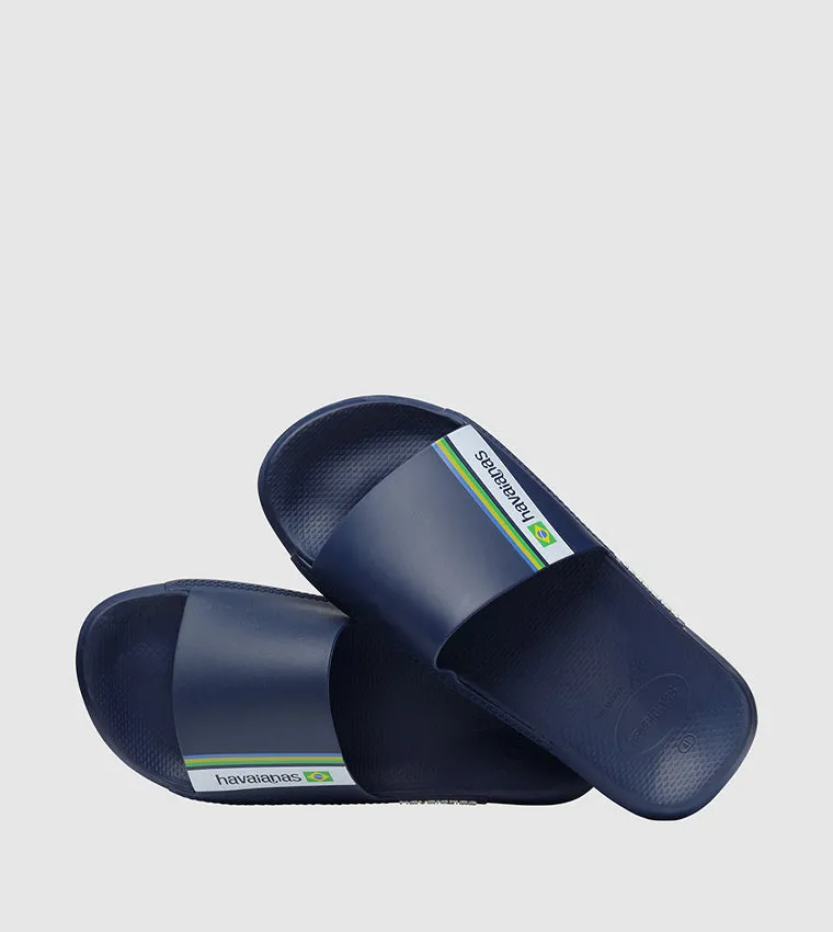 HAVAIANAS SLIDE BRASIL - 4147319 -NAVY BLUE