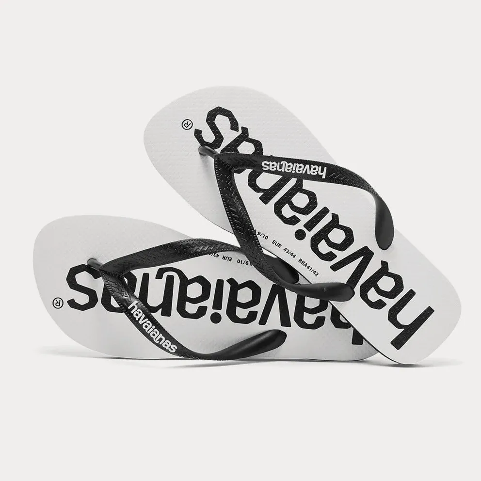HAVAIANAS TOP LOGOMANIA - BLACK/BLACK/WHITE/WHITE