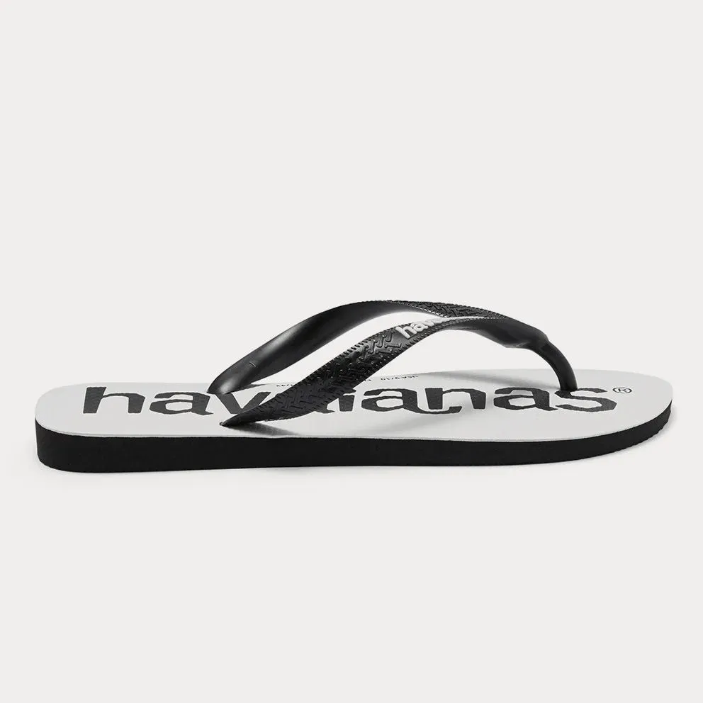 HAVAIANAS TOP LOGOMANIA - BLACK/BLACK/WHITE/WHITE