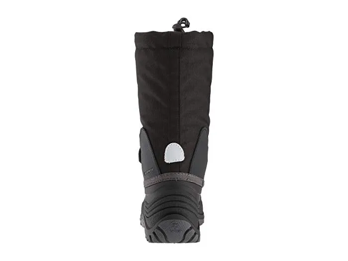 Kamik Kids' Waterbug5 Black Charcoal Rounded Toe Waterproof Round Toe Snow Boots