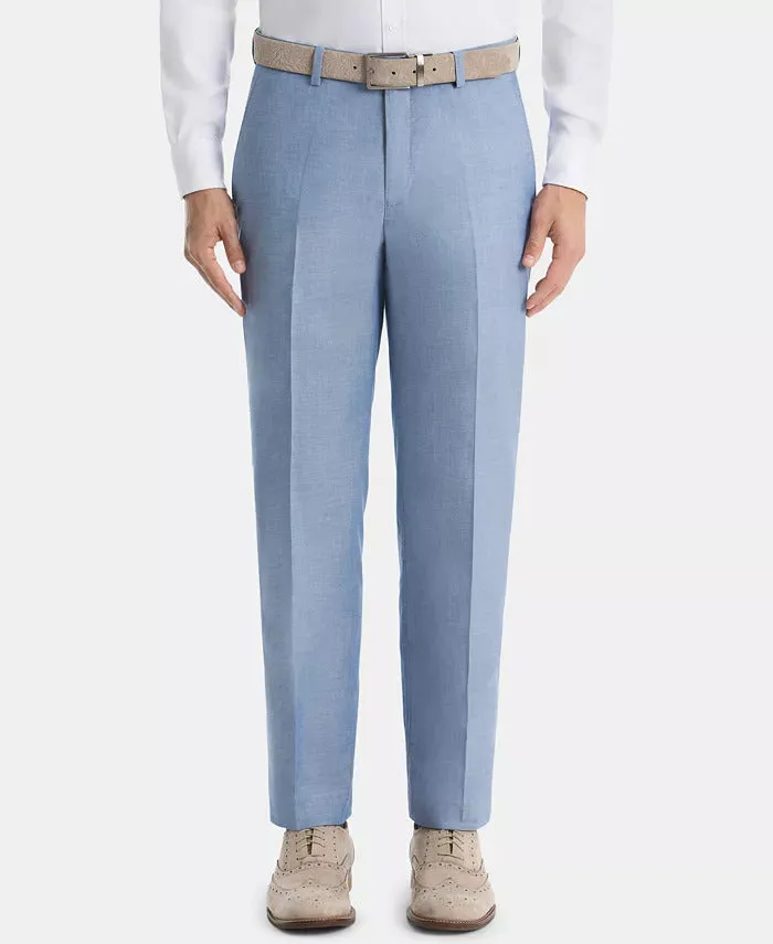 Lauren Ralph Lauren Men's Classic Fit Chambray Pants Light Blue 38 x 29