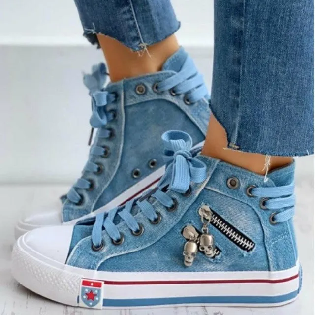 Leon - Vintage Ademende Ritssportschoenen