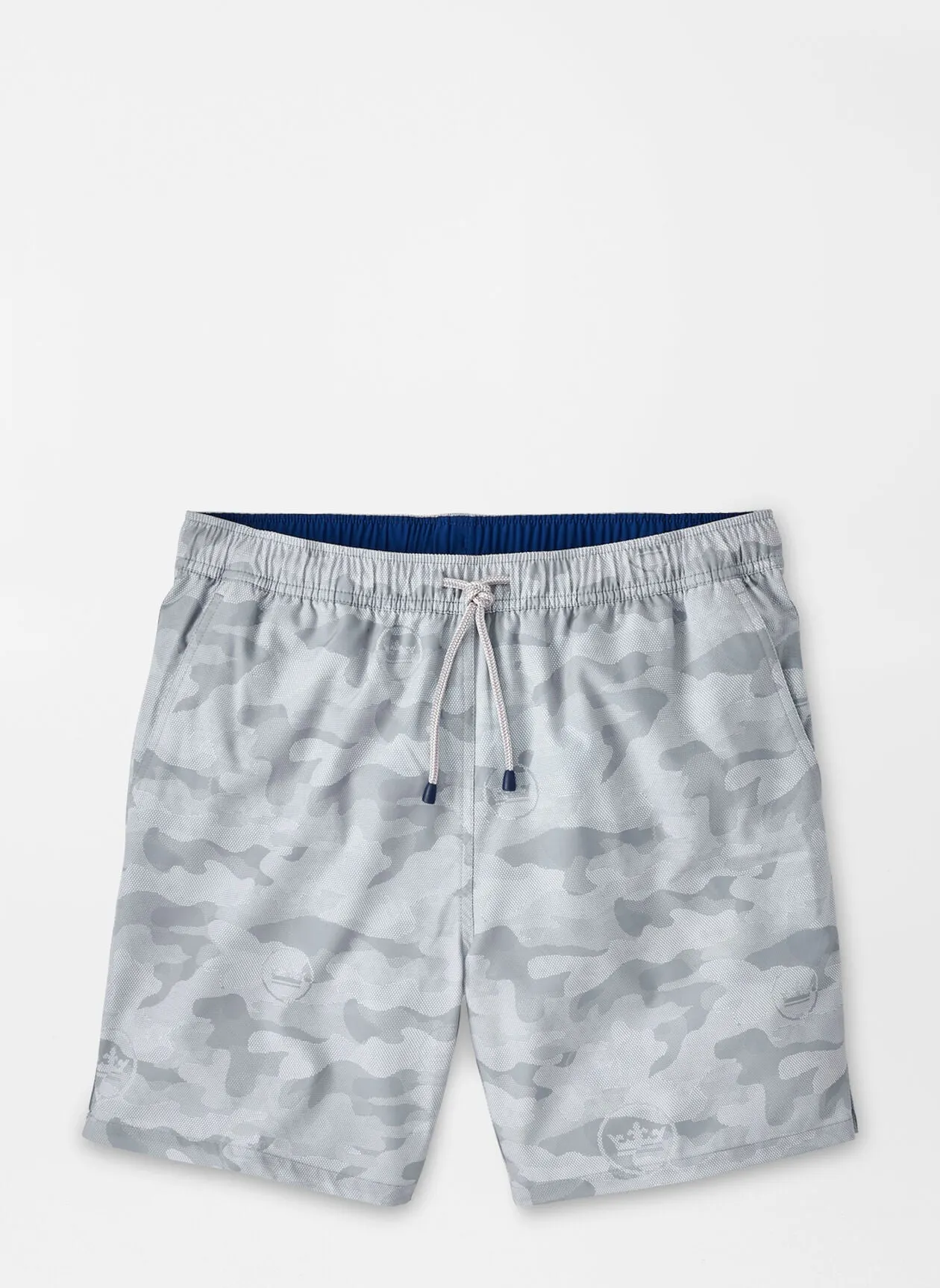 Logo Camo Swim Trunk - Gale Gray