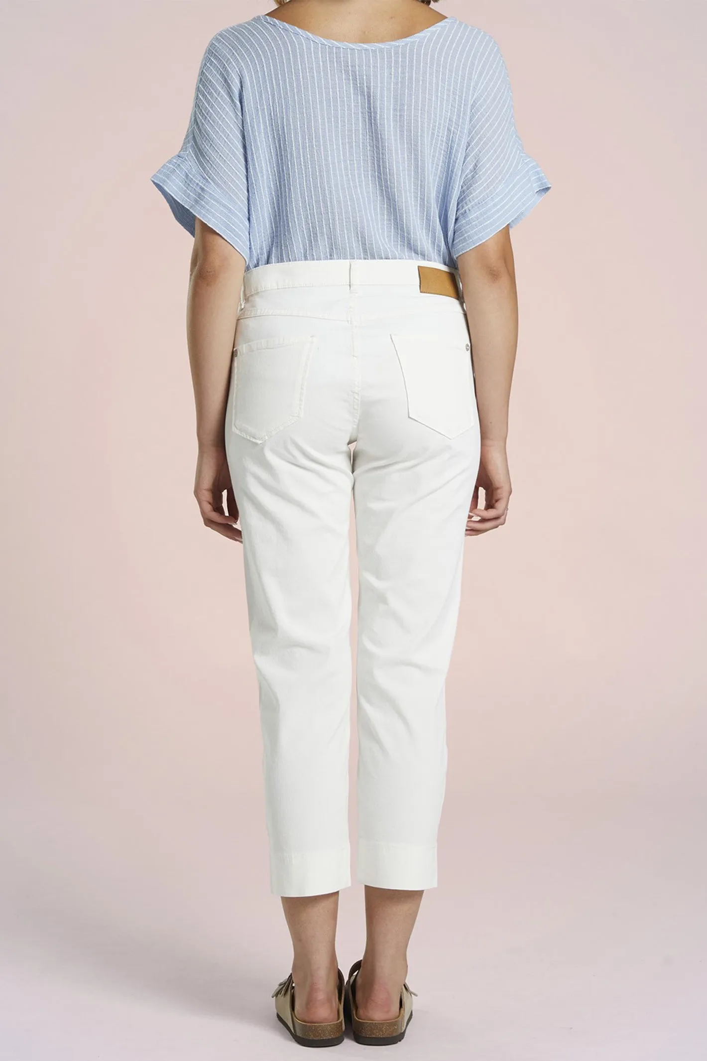 Mat De Misaine Trousers 3/4 Length Calcaire White Pimoricou-34726 U15