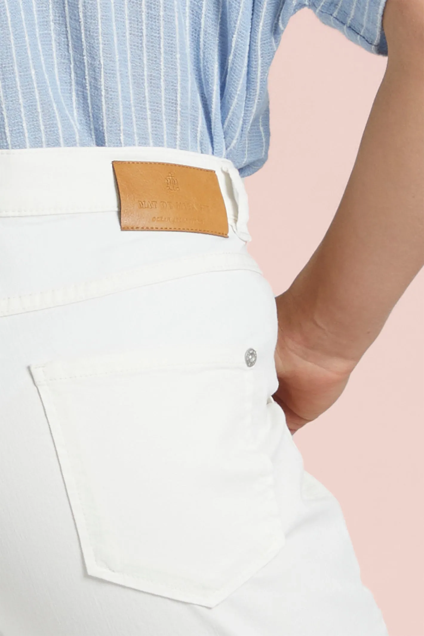 Mat De Misaine Trousers 3/4 Length Calcaire White Pimoricou-34726 U15