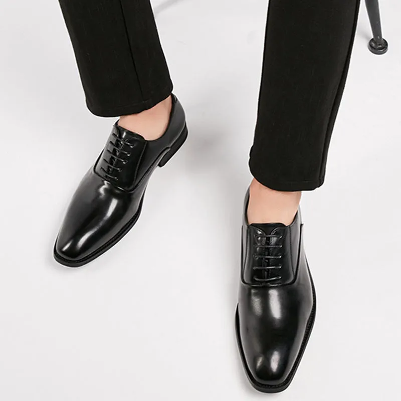 Men's faux leahter derby shoes