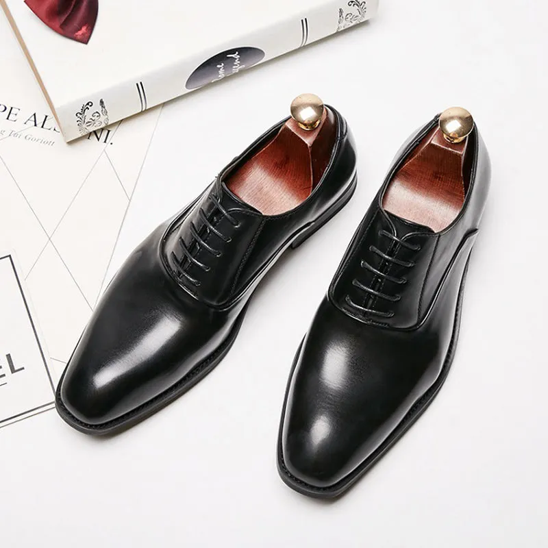 Men's faux leahter derby shoes