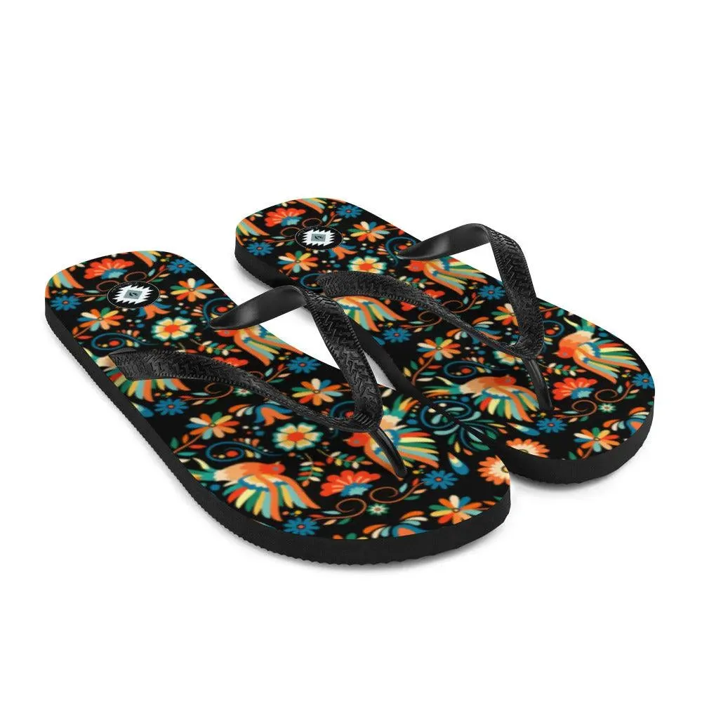 Mexican Otomi Flip Flops