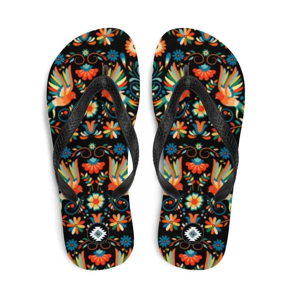 Mexican Otomi Flip Flops