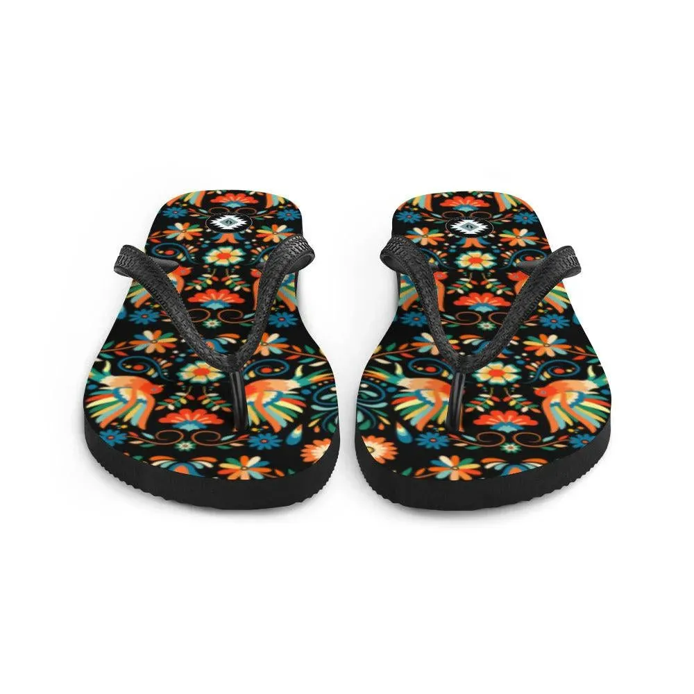 Mexican Otomi Flip Flops